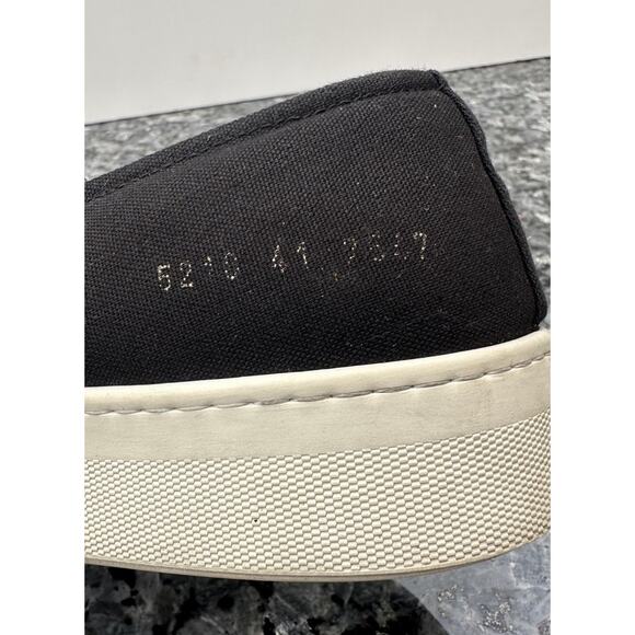 Common Projects Four Hole Black Canvas Sneakers EU 41 main image 6